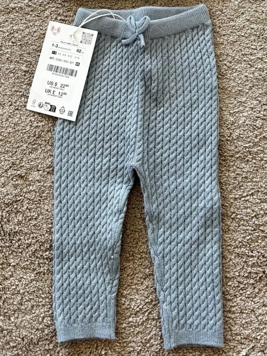 Zara Baby Cable Knit Leggings - Picture 2 of 2